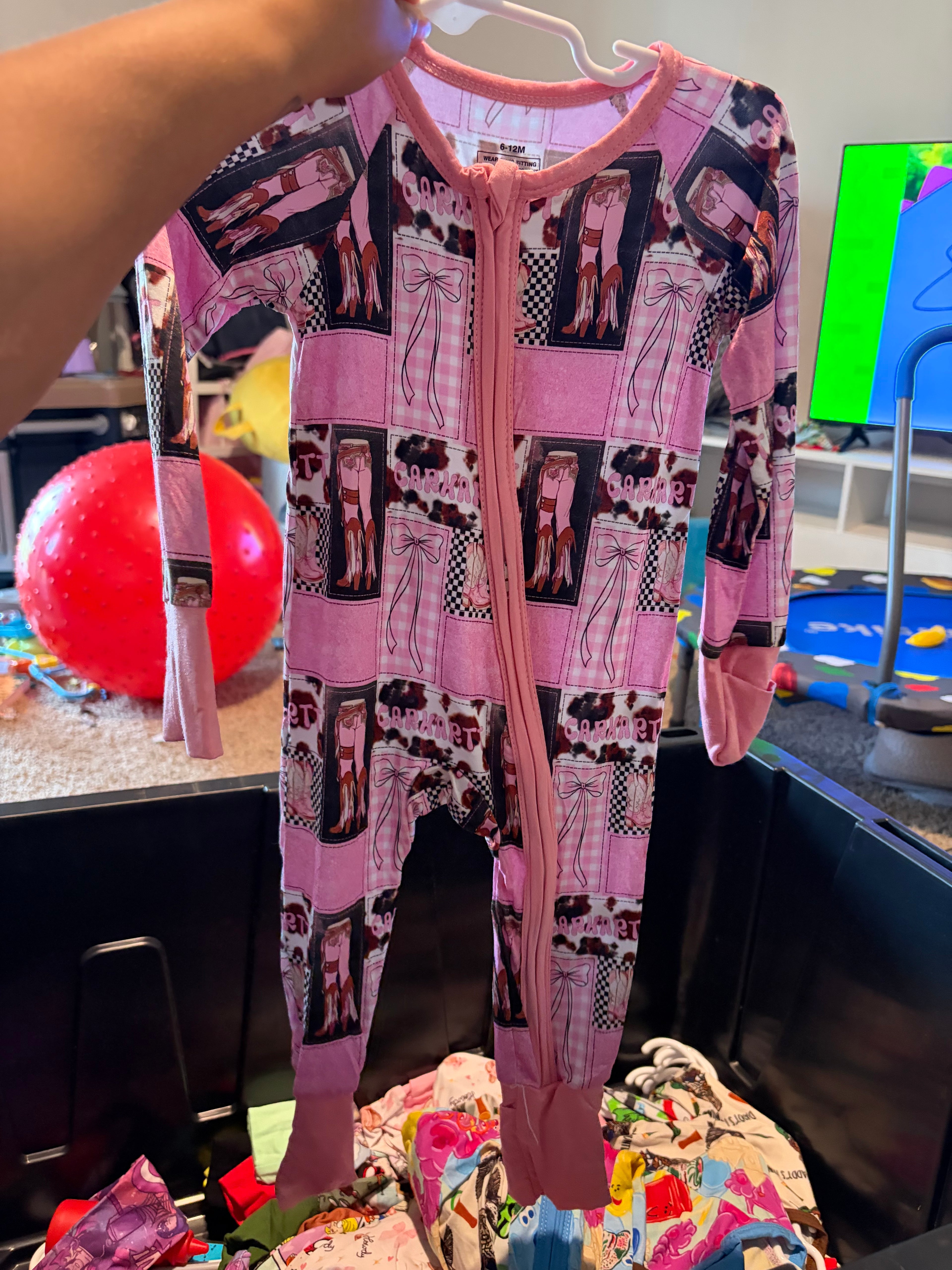 Pink Cow Carhartt Zippy