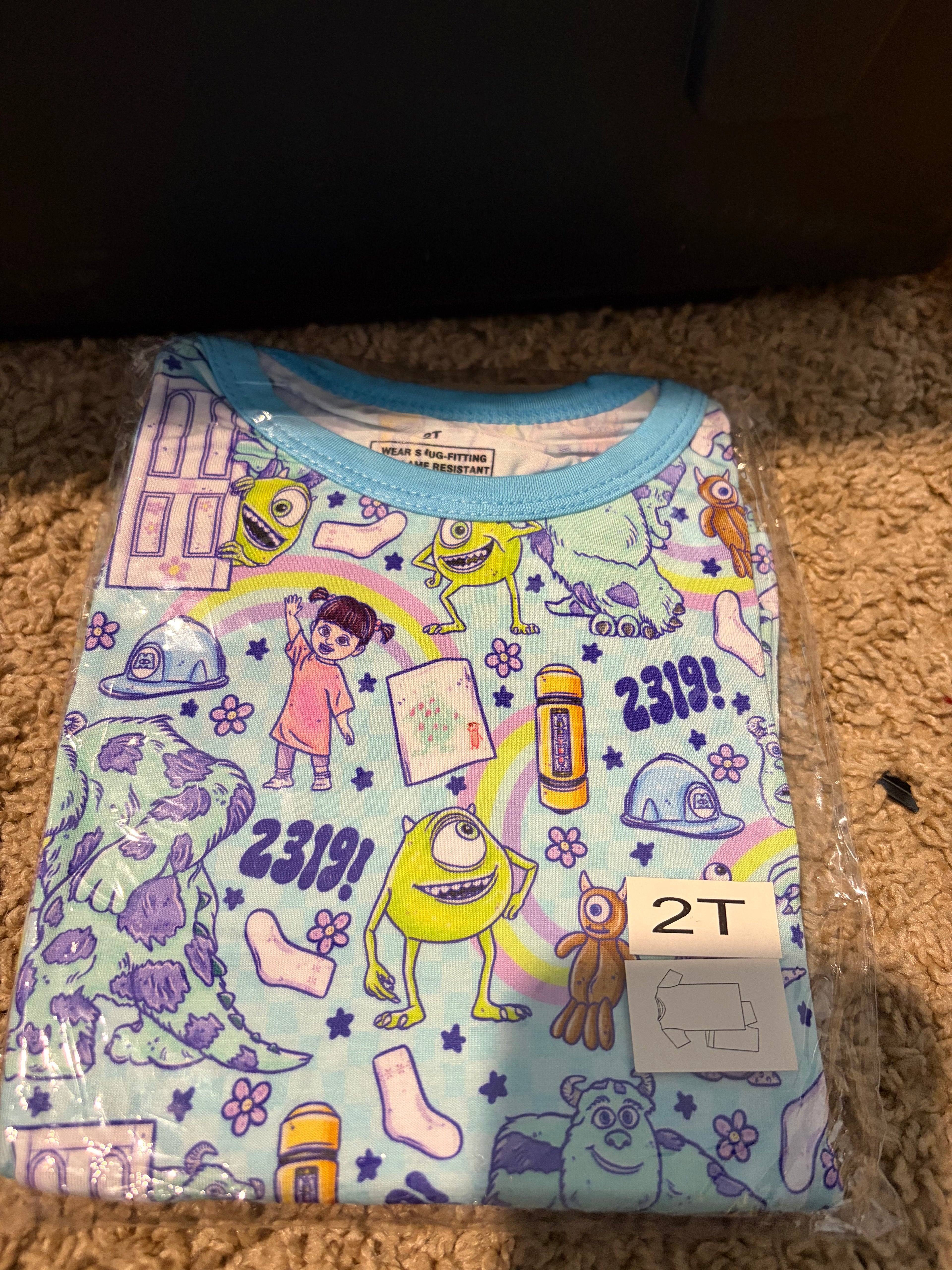 Monster Inc Short Set