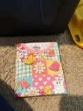 Butterfly and flower patchwork short set
