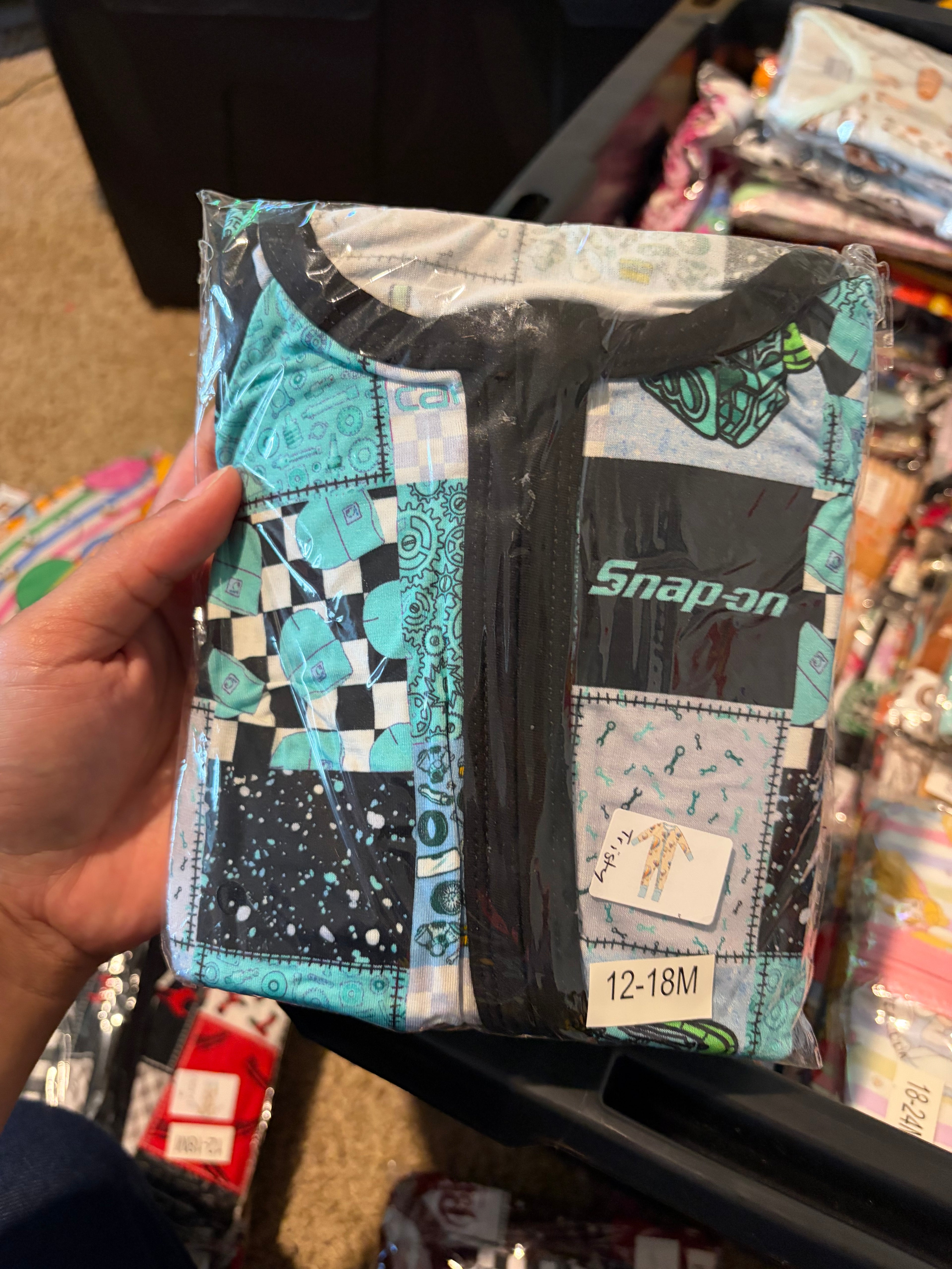 Teal Snap On Zippy