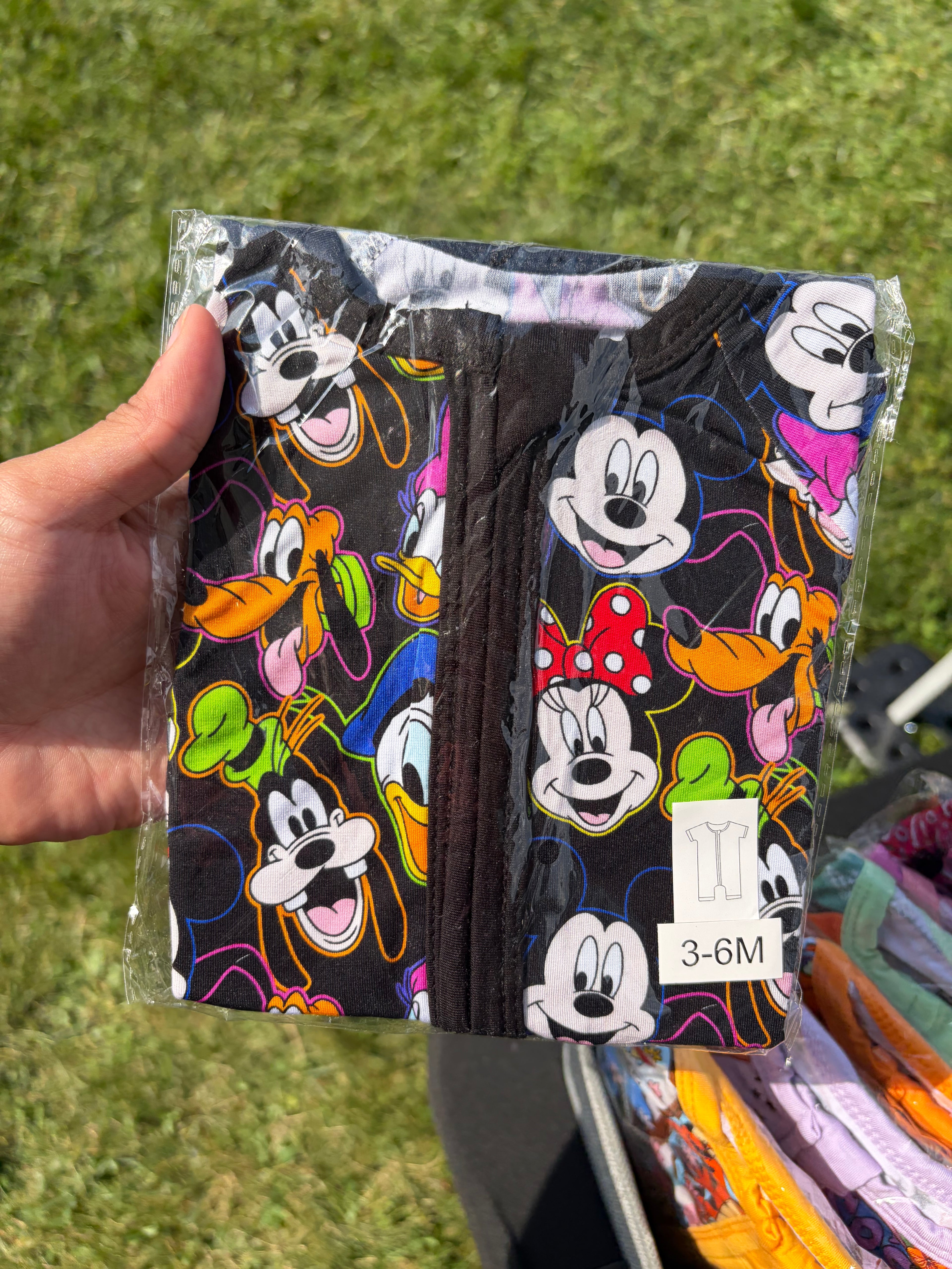 Black Mickey and friends shorty